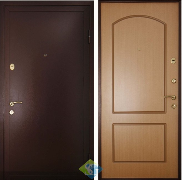 Дверь порошковое напыление (бронеконверт) и МДФ шпон (10 мм) Дверь порошковое напыление (бронеконверт) и МДФ шпон (10 мм)