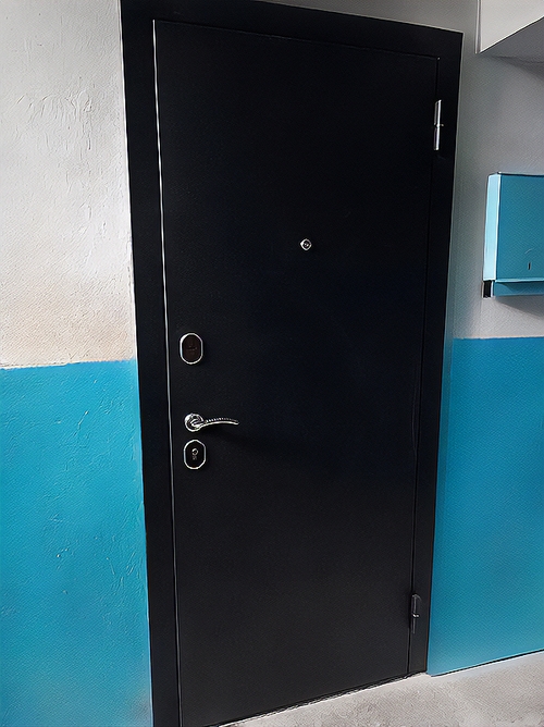 Черная порошковая дверь Черная порошковая дверь