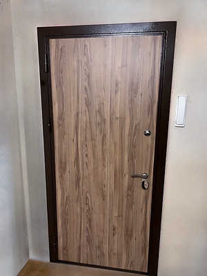 Дверь с ламинатом снаружи