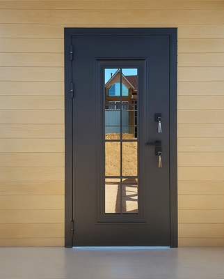 Дверь с остеклением в доме