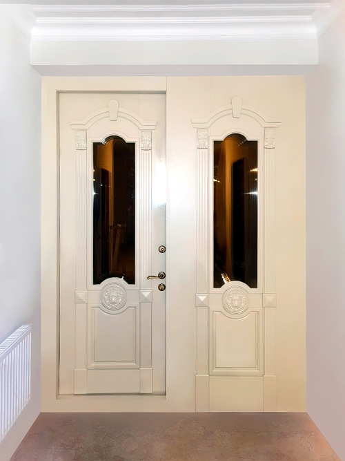 Дверь со стеклом (Шaле Завидово Гольф, Тверская обл., д. Архангельское) Дверь со стеклом (Шaле Завидово Гольф, Тверская обл., д. Архангельское)