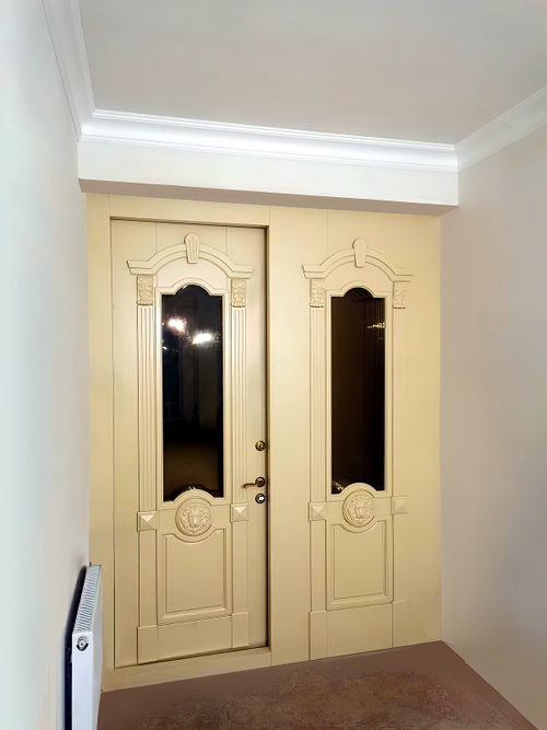 Дверь со стеклом (Шaле Завидово Гольф, Тверская обл., д. Архангельское) Дверь со стеклом (Шaле Завидово Гольф, Тверская обл., д. Архангельское)