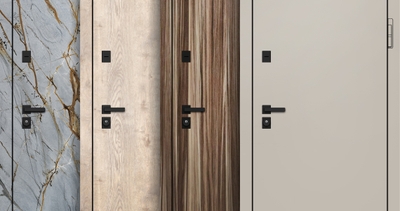Новый вид отделки стальных дверей HPL-пластик доступен к заказу