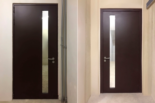 Огнестойкая дверь для выхода на балкон (ЖК «Настоящее») Огнестойкая дверь для выхода на балкон (ЖК «Настоящее»)