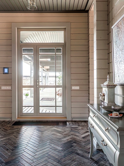 Остекленная дверь для высокого проема Остекленная дверь для высокого проема