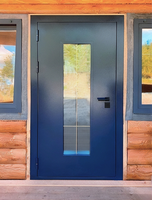 Порошковая дверь со стеклом Порошковая дверь со стеклом