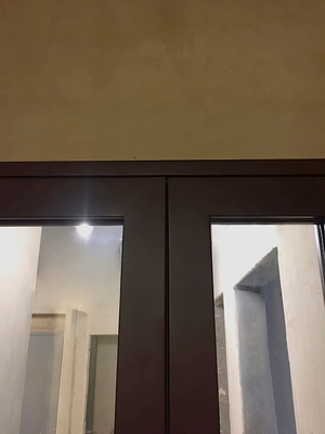 Створки двупольной остекленной двери