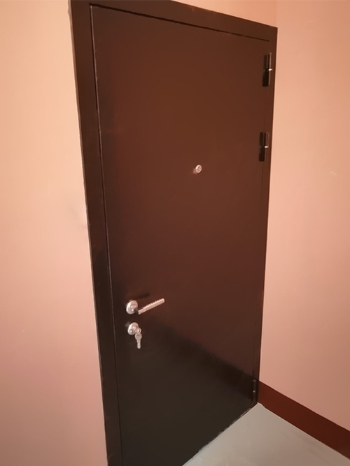 Внешняя сторона двери (жилой дом, г. Егорьевск) Внешняя сторона двери (жилой дом, г. Егорьевск)