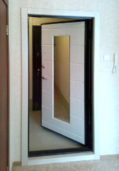 Дверь с зеркалом в квартиру